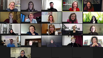 Screenshot einer Video-Konferenz